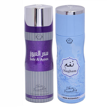 Tayyib Sehr Al Ayoon & Nagham Non Alcoholic Deodorant Combo Pack of 2 x 200 ml